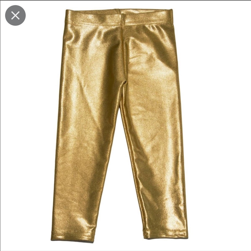 Brand New J.Crew everyday leggings in metallic gold size 10,